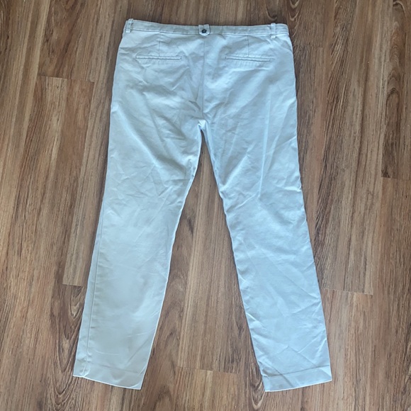 ZARA BASIC PANTS excellent condition beige khaki pants classic closet staple - Picture 7 of 15
